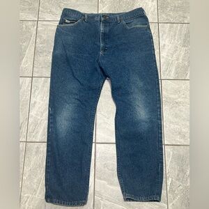 Vintage 1980’s Lee Storm Rider Jeans 40x30 USA Made Straight Leg Denim